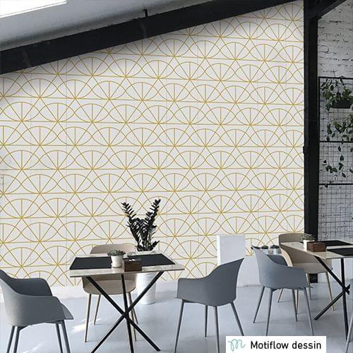 Multifunciontal Wall Covering with a custom Motiflow pattern