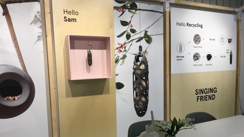 Singing Friend SAM bird feeder at Interzoo 2018