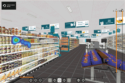 Virtual Supermarket session playback